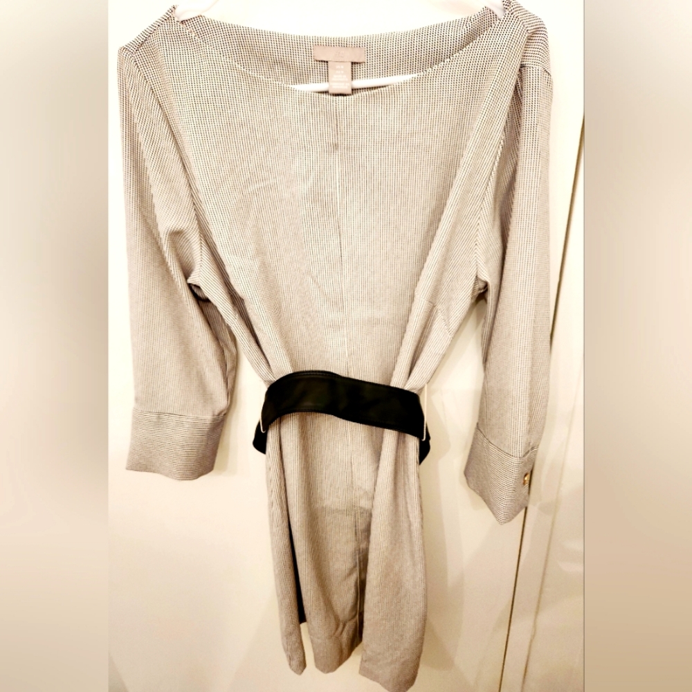 Belted work dress